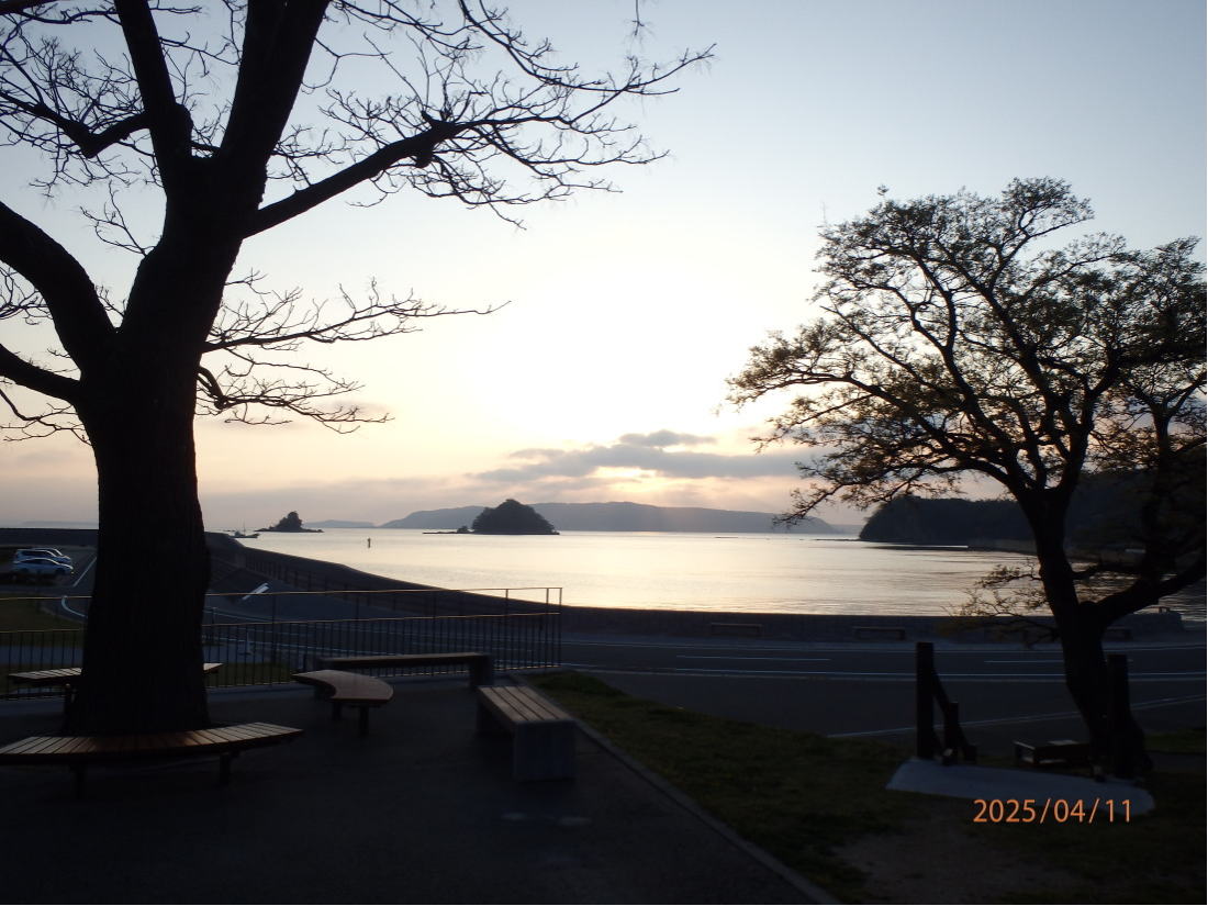あんな本こんな本、車旅、戸惑い続く九州車旅、道の駅阿武町、夕景
